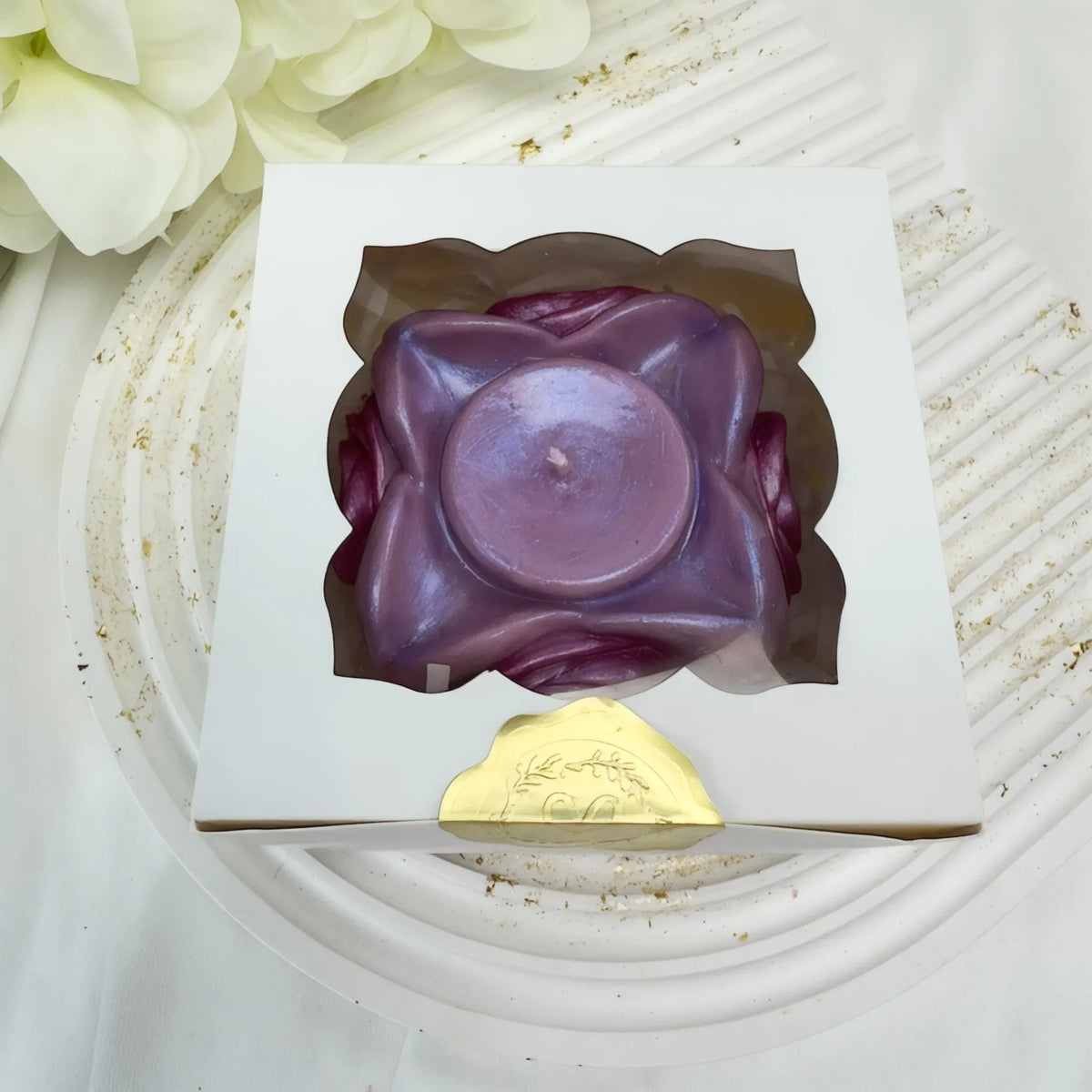 Rosenkerze Geschenkidee für Hochzeit, Geburtstag und besondere Anlässe