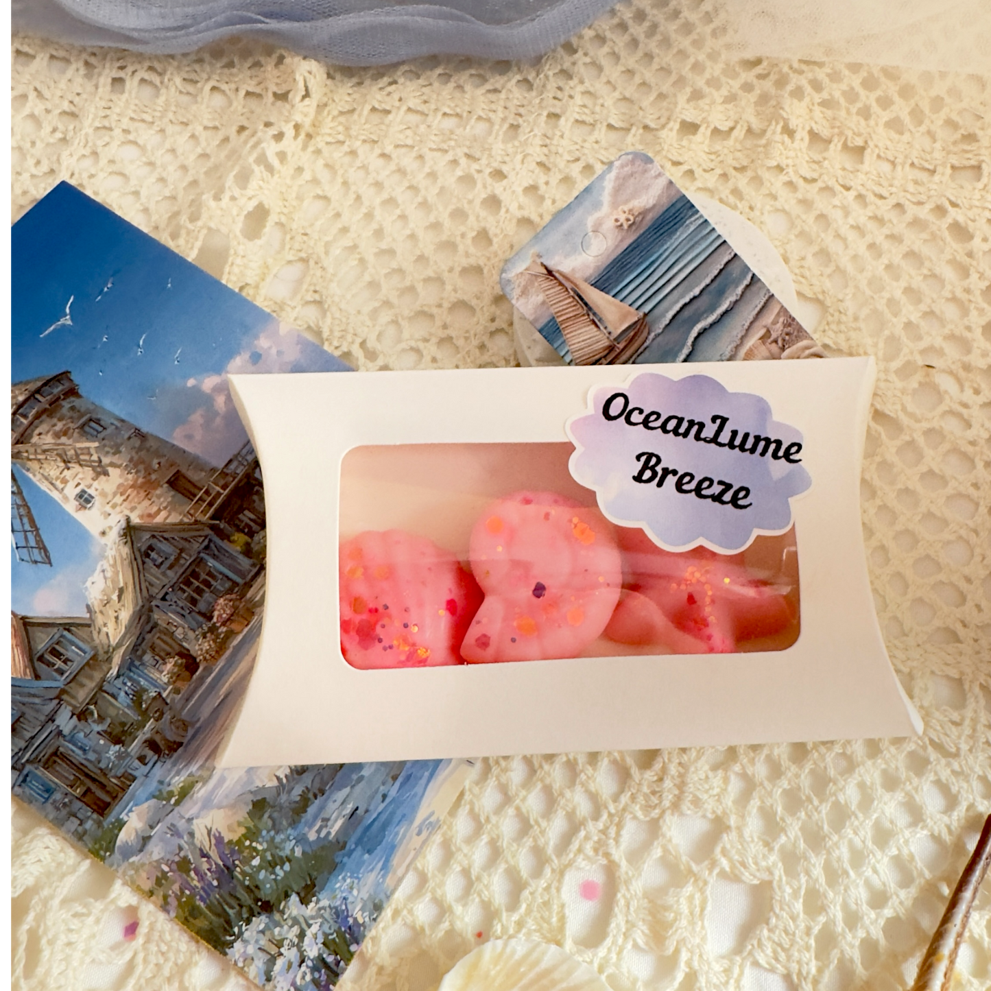 Duftwachs in Muschelform aus Sojawachs – Maritime Wax Melts mit Meeresduft für Duftlampe, sommerliches Geschenkset