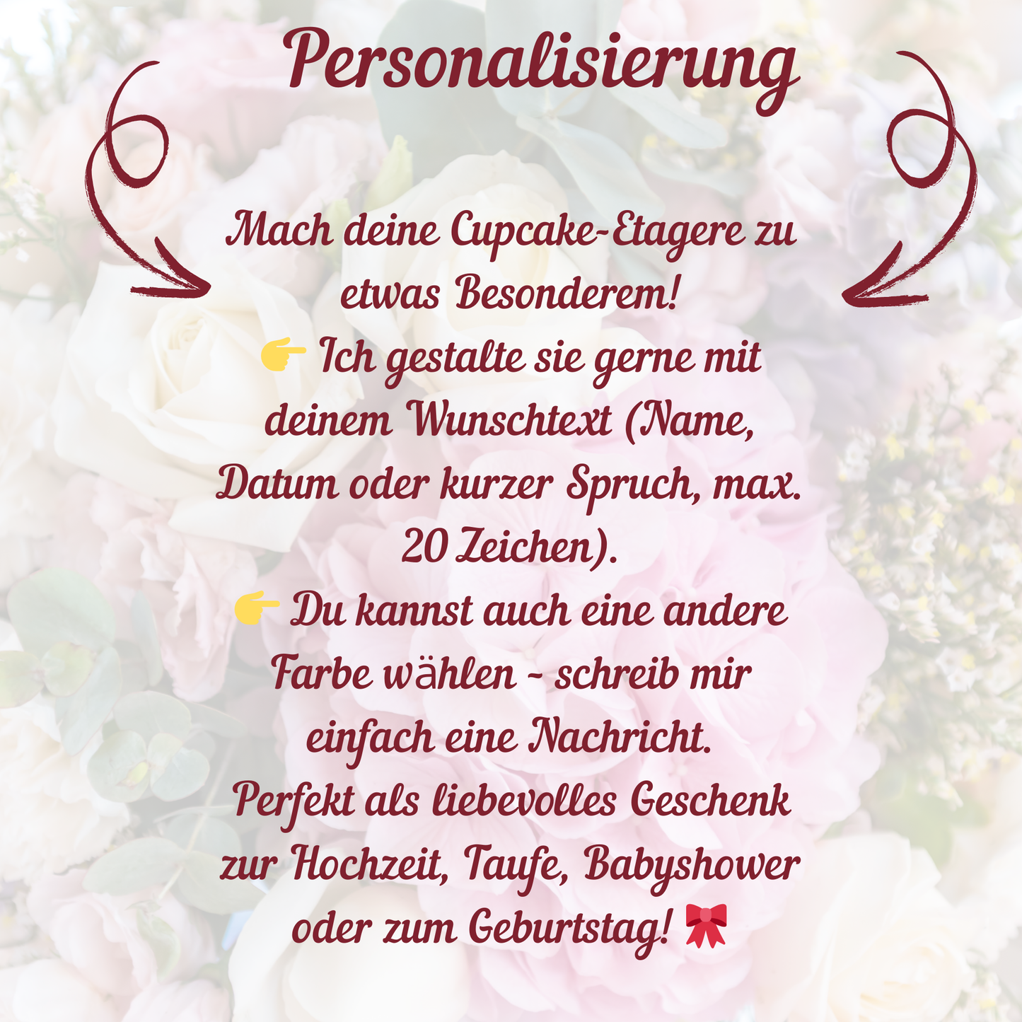 Etagere 3-stöckig Rosa Gold, Cupcake Stand, Tortenstand, Geschenk zur Hochzeit
